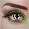 aricona Kontaktlinsen - Lenti a contatto bianche-nere con ottica a spirale ipnotizzante - Lenti a contatto nere senza potere per Halloween, carnevale, costume, 2 pz.