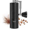 TIMEMORE Chestnut C3 ESP PRO, macinacaffè manuale, corpo interamente in metallo integrato, bava conica S2C in acciaio inox, impugnatura pieghevole, per caffè espresso e French Press, nero