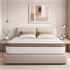 YIDATONG Materasso Memory 140x200 Matrimoniale Ortopedico, Materassi letto HR + Blue Lattice, Molle Insacchettate, Alto 28cm Rigidità Media, Ergonomico 10 Zona Comfort, Anallergico e Antibatterico, Oeko-Tex
