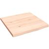 vidaXL Piano Bagno 40x40x2 cm in Legno Massello Non Trattato