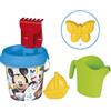 Smoby - Mickey - Annaffiatoio con secchio pieno - Setaccio, rastrello, paletta, annaffiatoio con sabbia - Dai 18 mesi - Prodotto in Francia