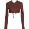 JACQUEMUS - Crop top - Marrone
