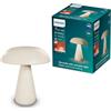 Philips Lampada da tavolo a fungo LED con batteria ricaricabile