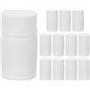 Abaodam Contenitore per Medicinali con Tappo a Vite 20ml 12 Pezzi Hdpe Bianco | Contenitore Vuoto per Medicinali, Bottiglie per Pillole, Anti-perdita e Riutilizzabili