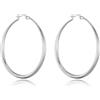 Philip Jones Orecchini a cerchio da 50 mm placcati in argento