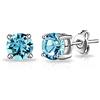 Philip Jones Orecchini A Lobo Azzurri Creati Con Cristalli Zircondia®