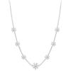 Philip Jones Collana placcata argento con margherite multiple