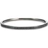 PHNIBIRD Bracciale Rigido Donna con Spinello Nero Braccialetto Tennis Donna Ottagonale Minimalista Gioielli alla Moda Regali Migliore Amica
