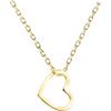 Sofia Milani - Collana da Donna in Argento 925 - Placcata in Oro - Ciondolo a Cuore - N0764