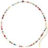 JUYAXIN Collana di perle naturali alla moda con perline colorate per le donne retrò catena d'oro gioielli regali speciali indossare personalizzare la collana di stili, Medio, come descritto, come