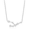 Philip Jones Collana con segno zodiacale del Toro e costellazione dello zodiaco con cristalli zircondia®