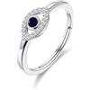 Philip Jones Anello malocchio creato con cristalli Zircondia®