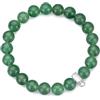 Philip Jones Bracciale con ciondoli in pietra avventurina verde