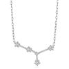 Philip Jones Collana con segno zodiacale del cancro costellazione con cristalli zircondia®
