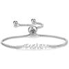 Philip Jones Bracciale Sorella Placcato in Argento Creato con Cristalli Zircondia®