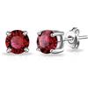 Philip Jones Orecchini a lobo rosso scuro creati con cristalli Zircondia®