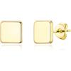 Philip Jones Orecchini quadrati placcati in oro