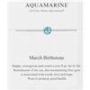 Philip Jones Braccialetto Birthstone di Marzo (Acquamarina) Creato con Cristalli Zircondia®