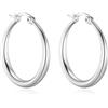 Philip Jones Orecchini a cerchio da 25 mm placcati in argento