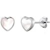 Philip Jones Orecchini a forma di cuore in madreperla