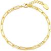 Philip Jones Bracciale placcato oro con graffette