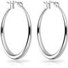 Philip Jones Orecchini a cerchio da 30 mm placcati in argento