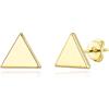 Philip Jones Orecchini a triangolo placcati in oro