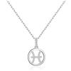 Philip Jones Collana con segno zodiacale Pesci con cristalli Zircondia