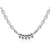 Presentimental Collana con Nome Personalizzata Collana da Uomo in Acciaio inossidabile Argento Regalo per la Festa del papà, Natale, San Valentino (5 NOME)