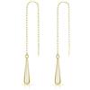 Philip Jones Orecchini con filo a goccia in argento sterling placcato oro