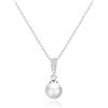 Philip Jones Collana a Goccia di Perle Placcate in Argento Creata con Cristalli Zircondia®