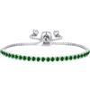 Philip Jones Braccialetto dell'amicizia tennis verde creato con cristalli Zircondia