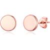 Philip Jones Orecchini a bottone tondi placcati oro rosa