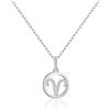 Philip Jones Collana con segno zodiacale Ariete con cristalli Zircondia®
