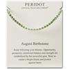 Philip Jones Braccialetto dell'amicizia con pietra portafortuna del mese di agosto con cristalli di peridoto e zirconia, Cristallo, Cristallo Zircondia®, Verde, 40577