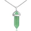 Philip Jones Collana in vera pietra preziosa avventurina verde