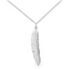 Philip Jones Collana con piume placcate in argento