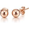 Philip Jones Orecchini a sfera placcati in oro rosa