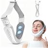 HOVCEH Massaggiatore viso elettrico a V, massaggiatore viso contro doppio mento, dispositivo EMS viso, dispositivo di sollevamento del viso, 6 modalità V Face Beauty Meter per ridurre il doppio mento
