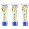 Jack N' Jill Kids Natural Toothpaste, Made With Natural Ingredients, Helps Soothe Gums & Fight Tooth Decay, Suitable From 6 Months+ - Bubblegum Flavour 3 x 50g