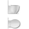 Hatria Le fiabe wc rimless filo muro scarico codice prod: Y1E701