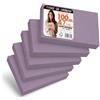 OFITURIA Flashcards A7 Lilla Lisce 100 Pezzi, Cartoncini Studio