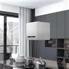 Rantry Cappa da Cucina ad Isola Sospesa LCD con Sensore 37 cm Acciaio, Decorazione da Mobili, Mobili da Interni/Esterni per Soggiorno Ufficio