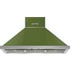 Smeg Cappa decorativa da parete Smeg KPF9OG - Cappa aspirante Piramide - Larghezza 90 cm - Portata d'aria massima (in m3/h): 797 - Livello sonoro Decibel mini. / maxi. (in dBA): 50/72