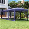 ZQQLVOO Gazebo per feste con 8 pareti laterali in rete, 3 x 9 m, in HDPE, con telaio in ferro e tetto impermeabile, per eventi all'aperto, protezione solare e ventilazione