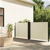 Générique Tenda laterale retrattile crema 140x1000 cm, frangivista esterna in poliestere con rivestimento in PU, solare per terrazza, balcone e giardino, avvolgimento automatico,