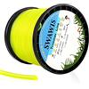 SWAWIS Filo di Ricambio per decespugliatore 1,6mm / 200M | Filo di Ricambio per decespugliatore Weed Grass Yard o Garden, Giallo
