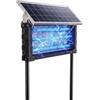 WingRepel Zapper solare per insetti da esterno, zanzariera 3000 V, senza fili, impermeabile, trappola elettrica per zanzare per patio, garage, cortile, campeggio