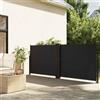 Générique Tenda laterale retrattile nera 140x1200 cm frangivista esterna in poliestere con rivestimento in PU, schermo da giardino per balcone terrazzo, patio, solare e intimo