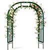 Moubhjd Arco da Giardino Supporto per Piante Rampicanti Verde 220x230cm